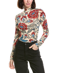 FARM Rio Farm Rio Francesca Sand Jersey Blouse