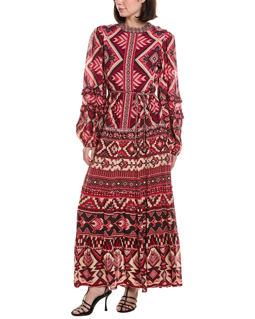 FARM Rio Farm Rio Graphic Ainika Red Maxi Dress