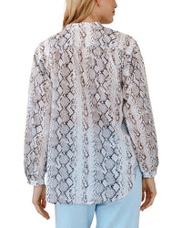 Bella Dahl Shirred Mandarin Collar Shirt