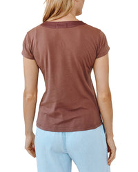 Bella Dahl Mixed V-Neck T-Shirt