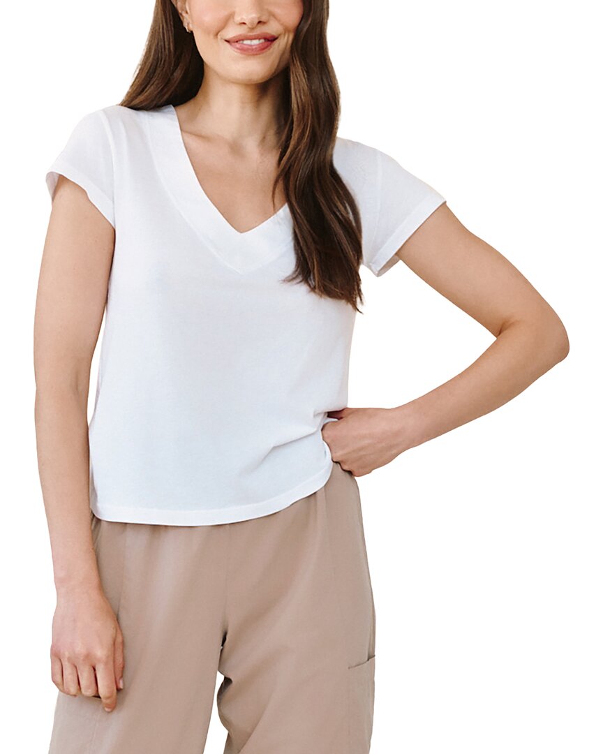 Bella Dahl Mixed V-Neck T-Shirt