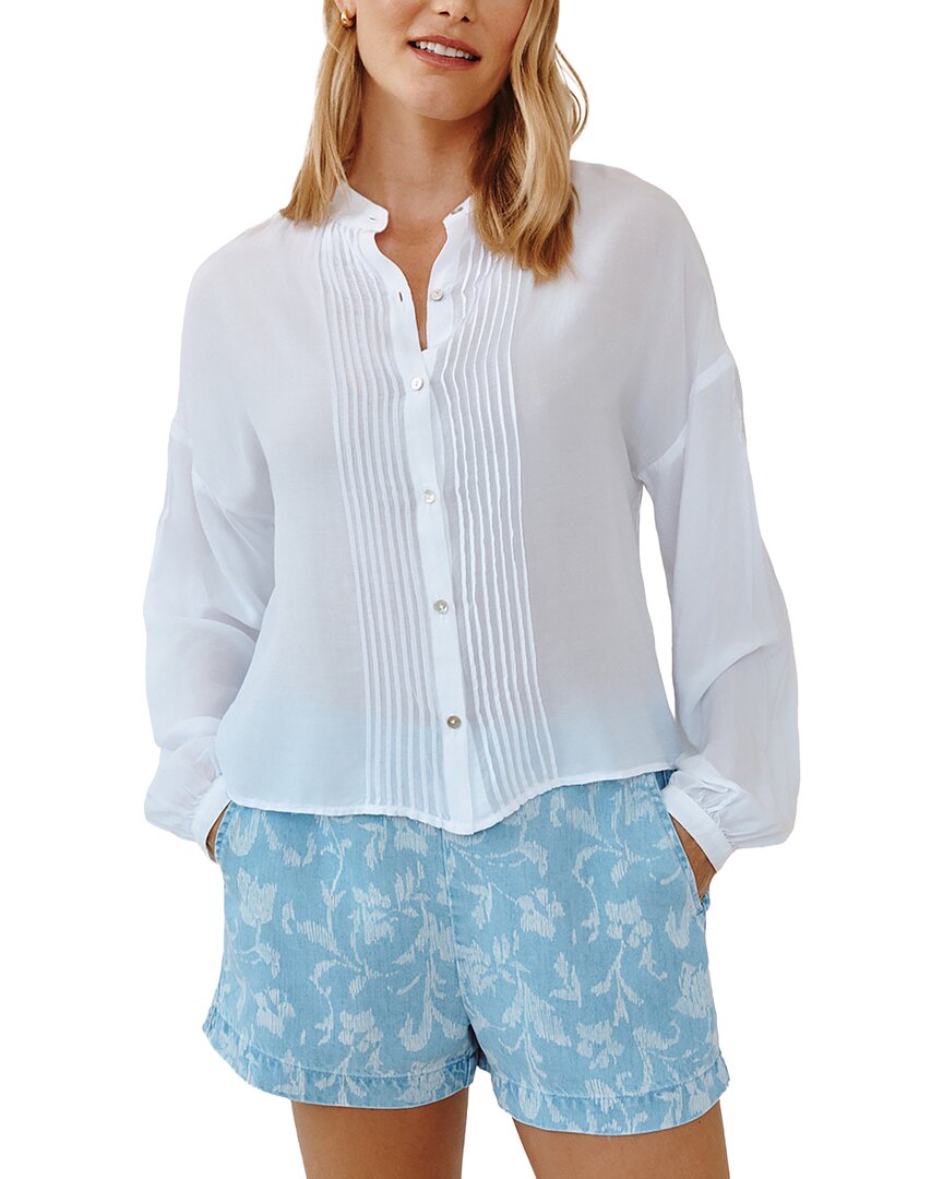 Bella Dahl Drop-Shoulder Pintuck Shirt