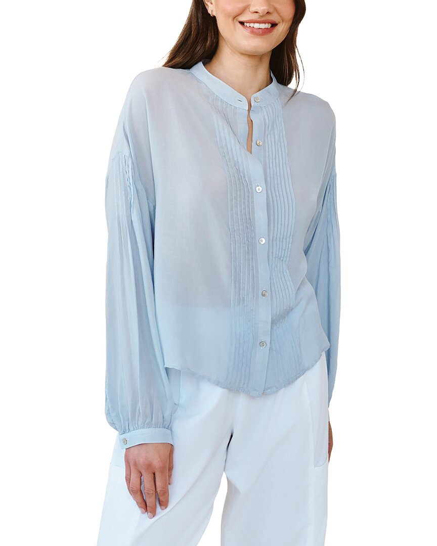 Bella Dahl Drop-Shoulder Pintuck Shirt