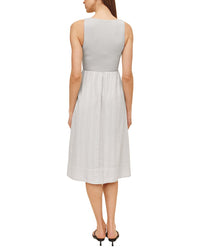 Bella Dahl Mixed Crewneck Midi Dress