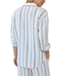 Bella Dahl Oversized Clean Linen-Blend Shirt