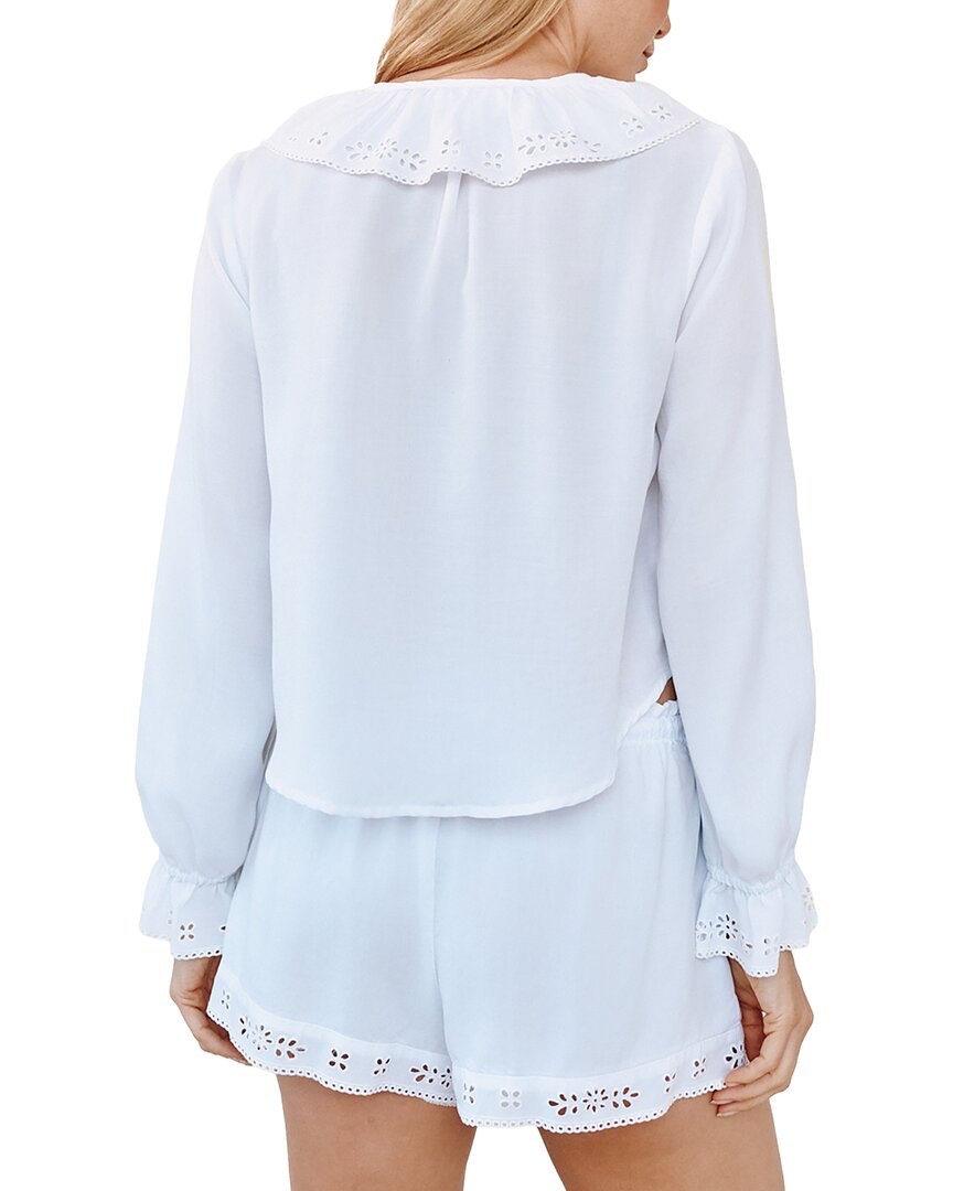 Bella Dahl Tie-Neck Ruffle Top