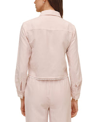 Bella Dahl Cropped Linen-Blend Shirt