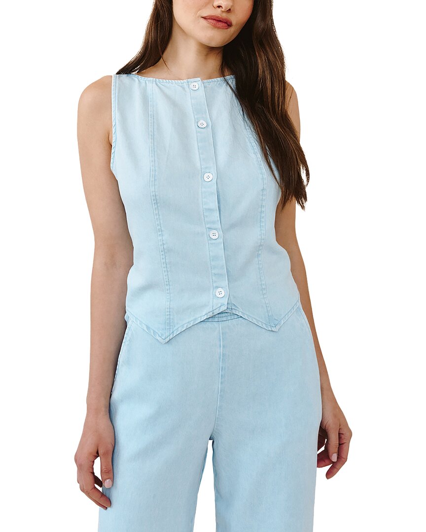 Bella Dahl Boatneck Seamed Vest
