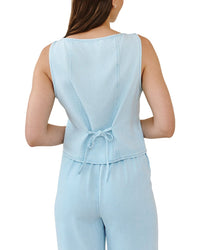 Bella Dahl Boatneck Seamed Vest