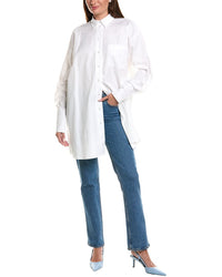 Oscar de la Renta Oscar De La Renta Silky Poplin Shirt