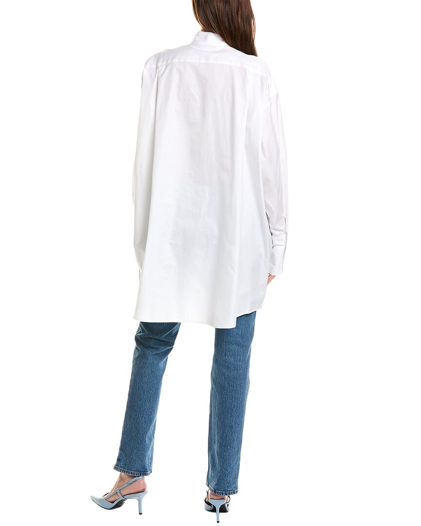 Oscar de la Renta Oscar De La Renta Silky Poplin Shirt