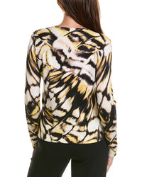 Oscar de la Renta Oscar De La Renta Butterfly Printed Cardigan