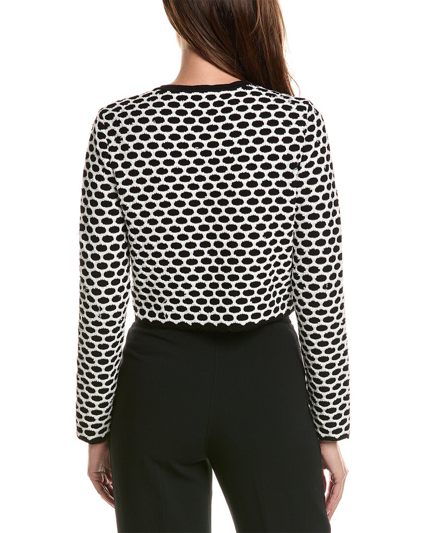 Oscar de la Renta Oscar De La Renta Honeycomb Sequins Knit Silk-Blend Jacket