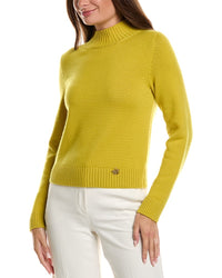 Oscar de la Renta Oscar De La Renta Mock Neck Cashmere Sweater