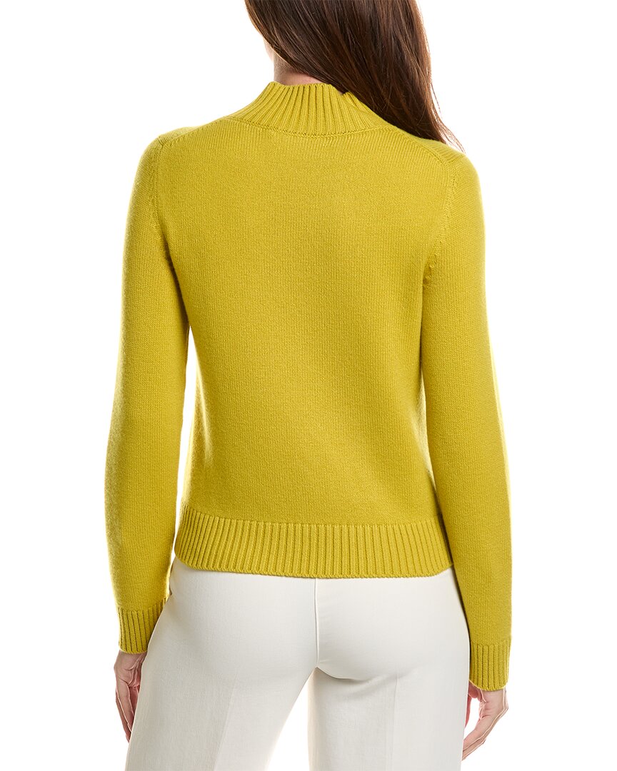 Oscar de la Renta Oscar De La Renta Mock Neck Cashmere Sweater