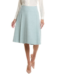 Oscar de la Renta Oscar De La Renta Silk-Lined Wool-Blend Tweed Skirt
