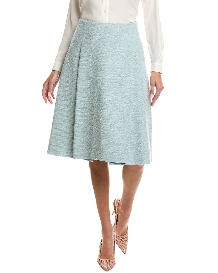 Oscar de la Renta Oscar De La Renta Silk-Lined Wool-Blend Tweed Skirt