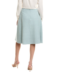 Oscar de la Renta Oscar De La Renta Silk-Lined Wool-Blend Tweed Skirt