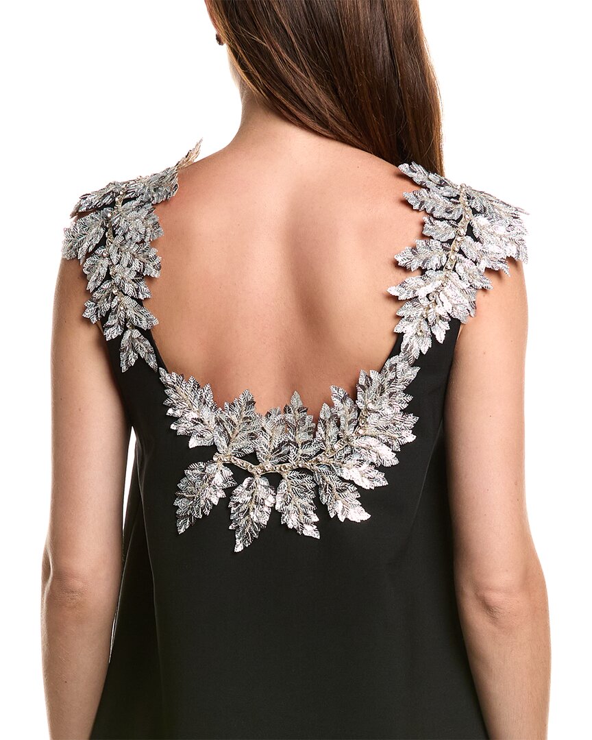 Oscar de La Renta Double Face Silk-Lined Wool-Blend Cocktail Dress
