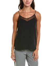 T Tahari T Tahari Solid Spaghetti Strap Tank