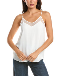 T Tahari T Tahari Solid Spaghetti Strap Tank Top