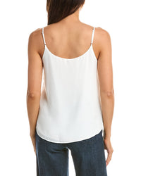 T Tahari T Tahari Solid Spaghetti Strap Tank Top
