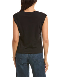 T Tahari T Tahari Extended Shoulder Crewneck Sweater