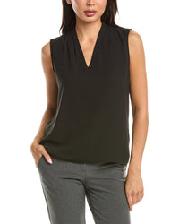 T Tahari T Tahari Pleated Shoulder Blouse