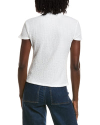 T Tahari T Tahari Cap Sleeve Mock Neck Top