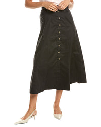 T Tahari T Tahari Button Midi Skirt