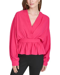 Halston Halston Tie Waist Blouse