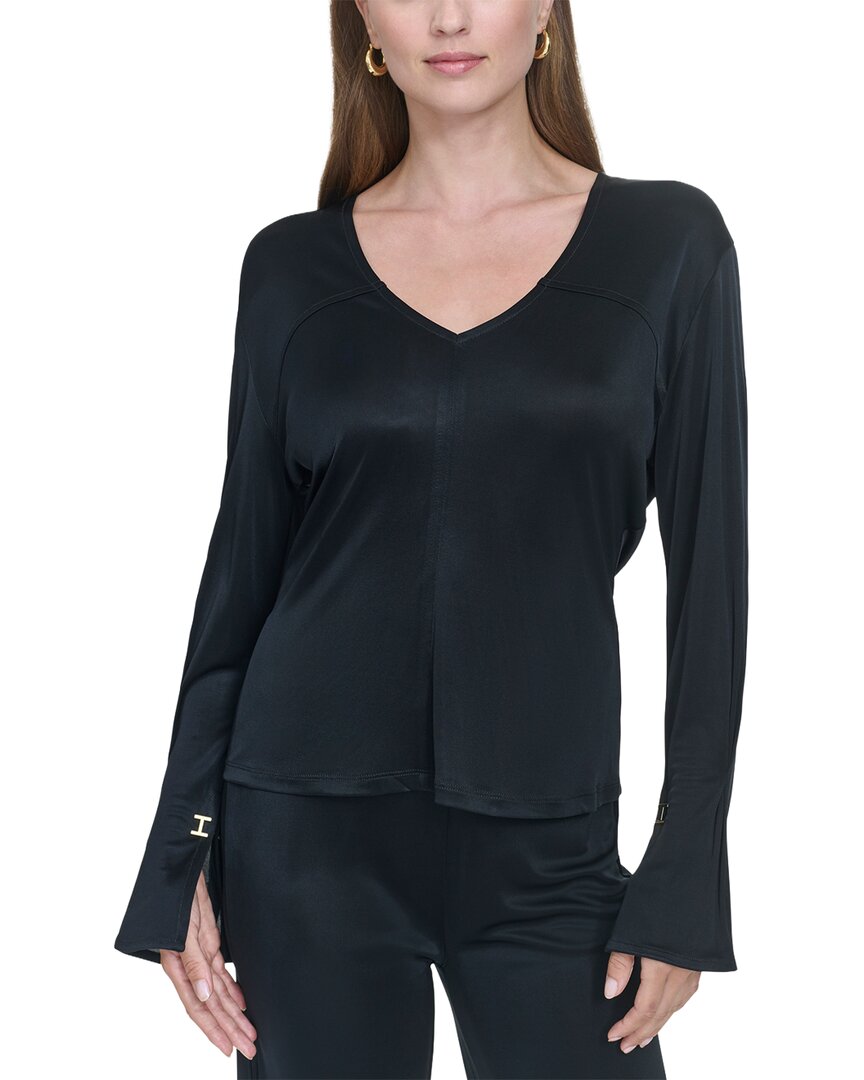 Halston Halston V-Neck Top
