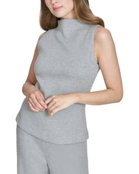 Halston Halston Knit Mock Neck Top