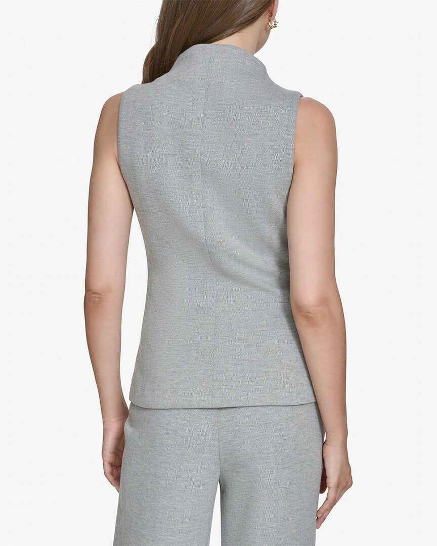 Halston Halston Knit Mock Neck Top