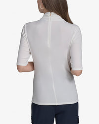 Halston Halston Drape Front Jersey Top
