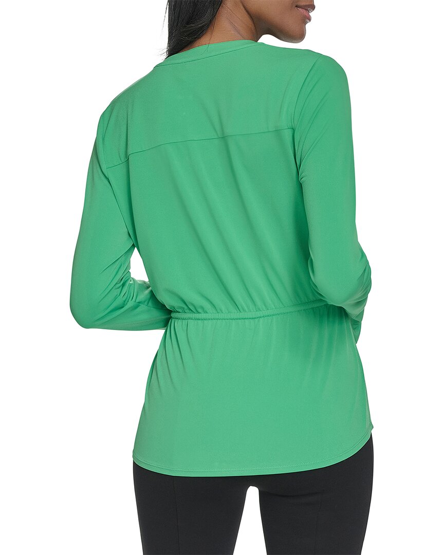 Halston Halston Draped Jersey Top