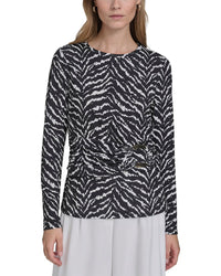 Halston Halston Printed Blouse