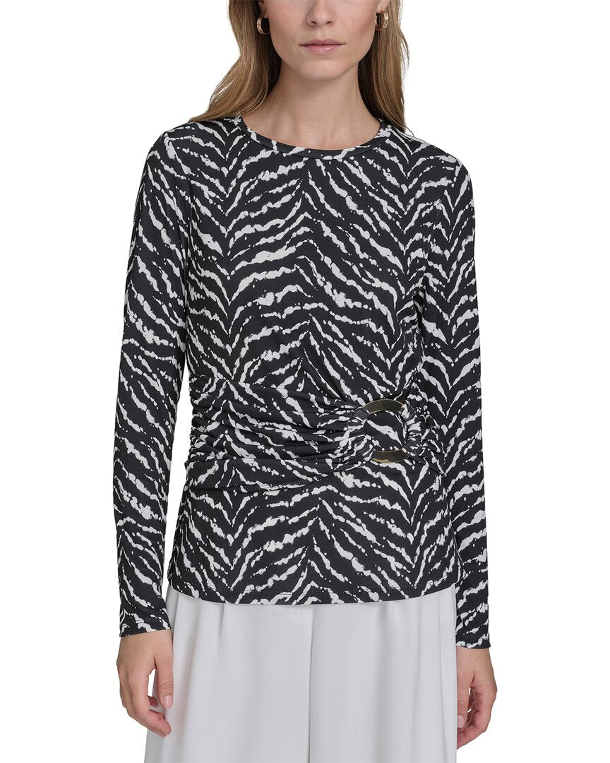 Halston Halston Printed Blouse