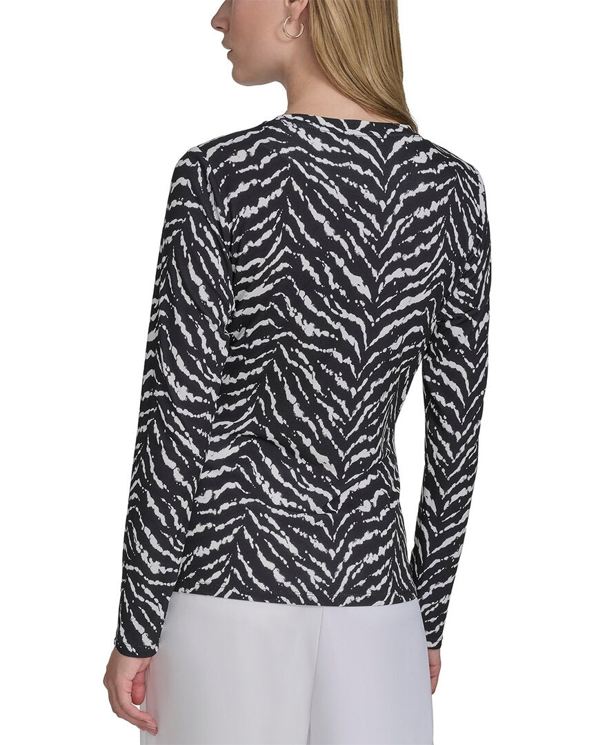 Halston Halston Printed Blouse