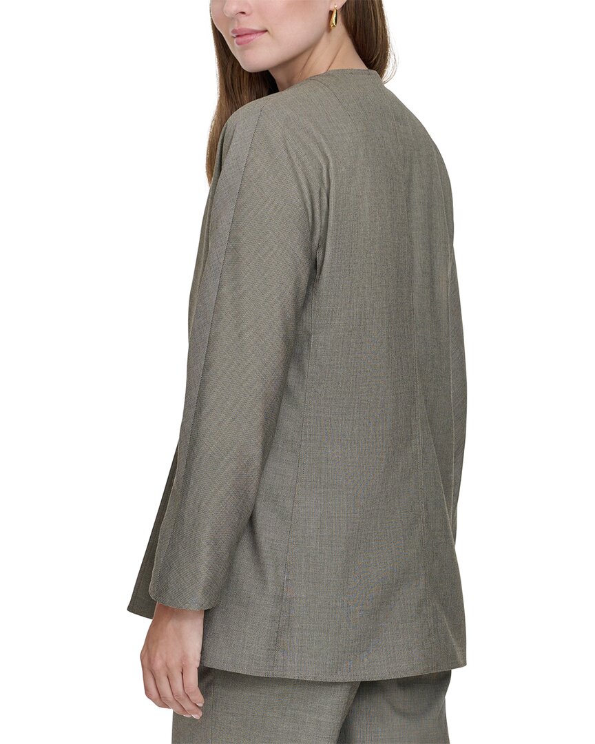 Halston Halston Collarless Topper