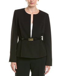 Halston Halston Belted Topper