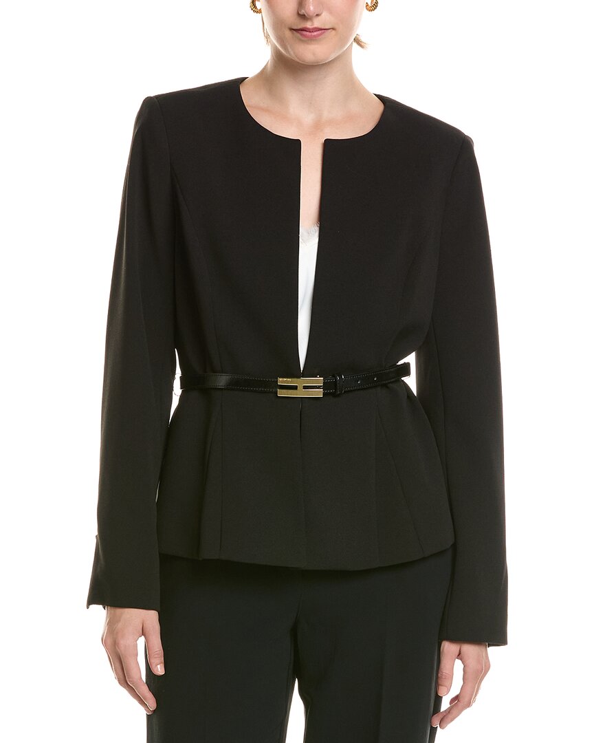 Halston Halston Belted Topper