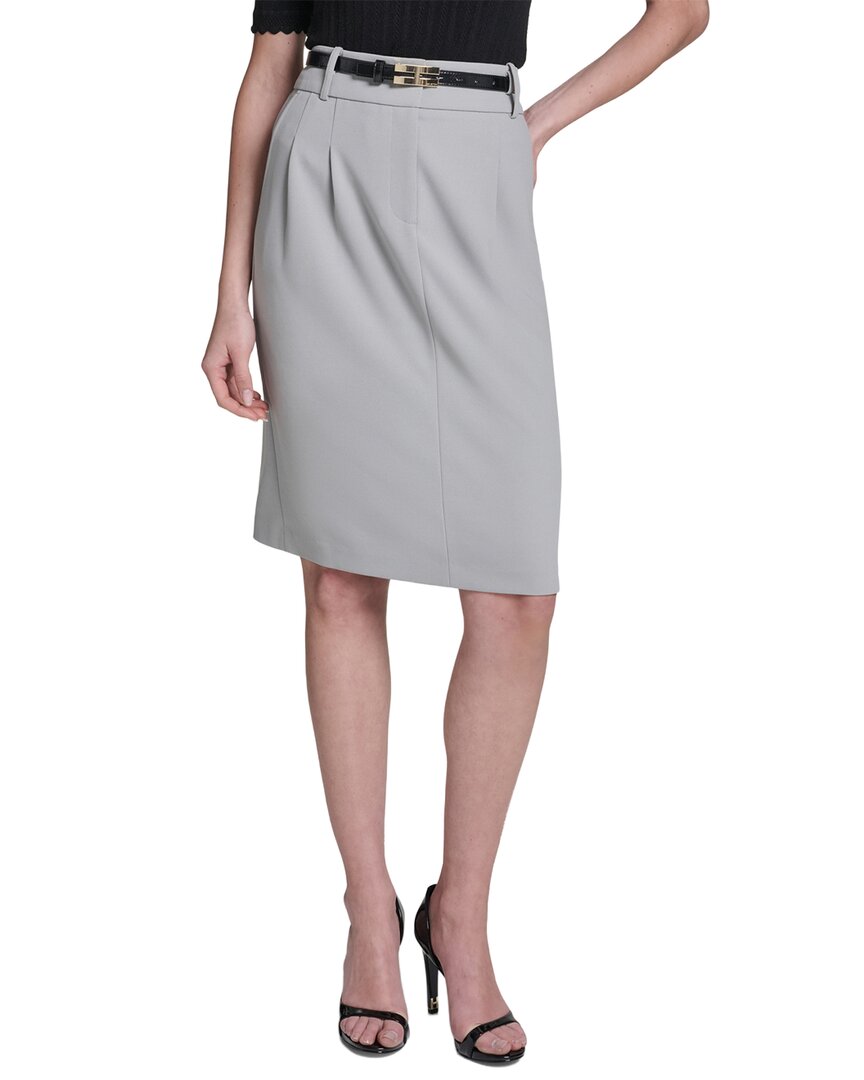 Halston Halston Belted Pencil Skirt