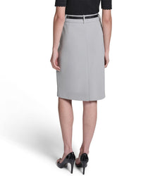 Halston Halston Belted Pencil Skirt