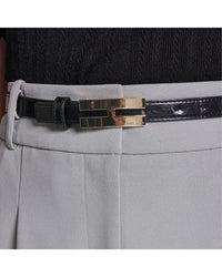 Halston Halston Belted Pencil Skirt