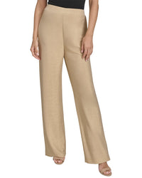 Halston Halston Wide Leg Metallic Pant