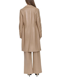 Halston Halston Leather Trench Coat