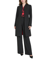 Halston Halston Collarless Topper