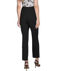 Halston Halston Slim Pintuck Cropped Pant
