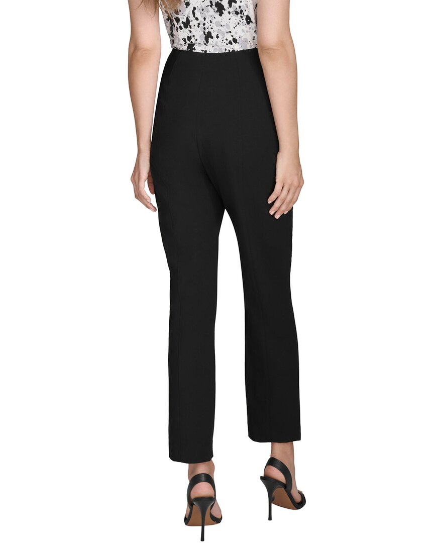 Halston Halston Slim Pintuck Cropped Pant